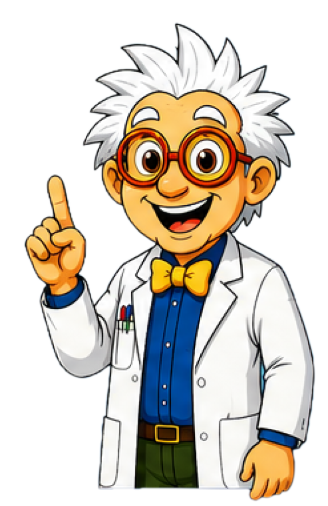 Professor Shaky Pointing Left